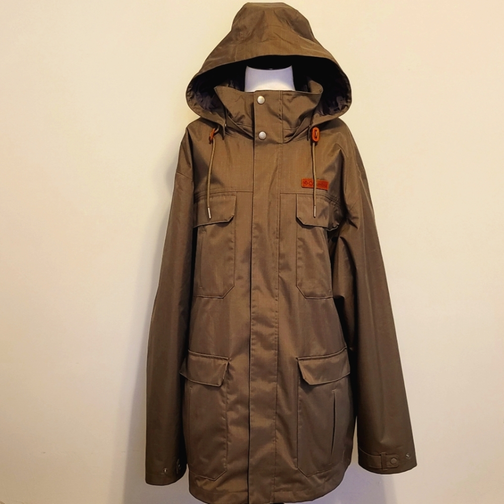 Columbia Mens Interchange Parka Inside Removable Light Coat SIZE XXL